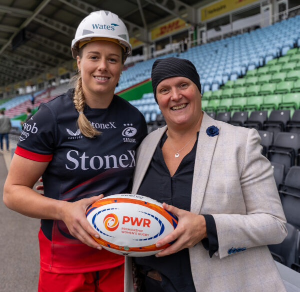 Wates Rugby Media - Sophie DeGoede with Paula Chandler