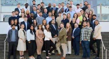 Celebrating our promoted trainees at our special awards event careers at Wates