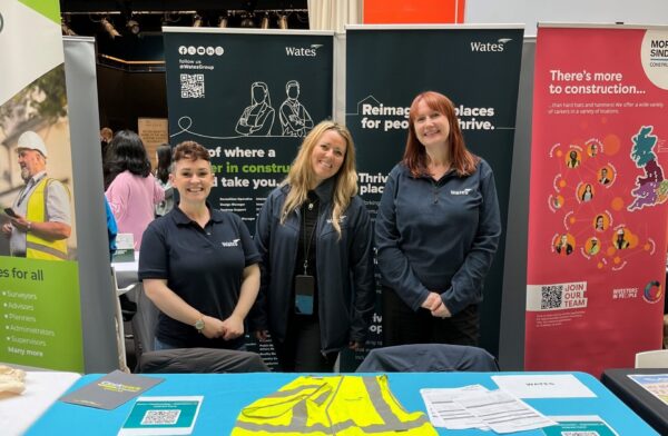 Photo of Ffion, Hazel & Nicole at CAVC careers event 06.03.25